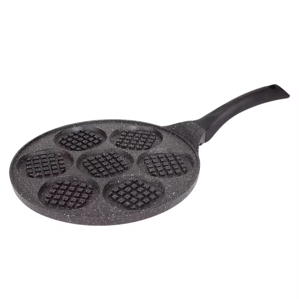 Honeycomb Air Marble Coating Fry Cast Iron Aluminium Grill Frying Pan