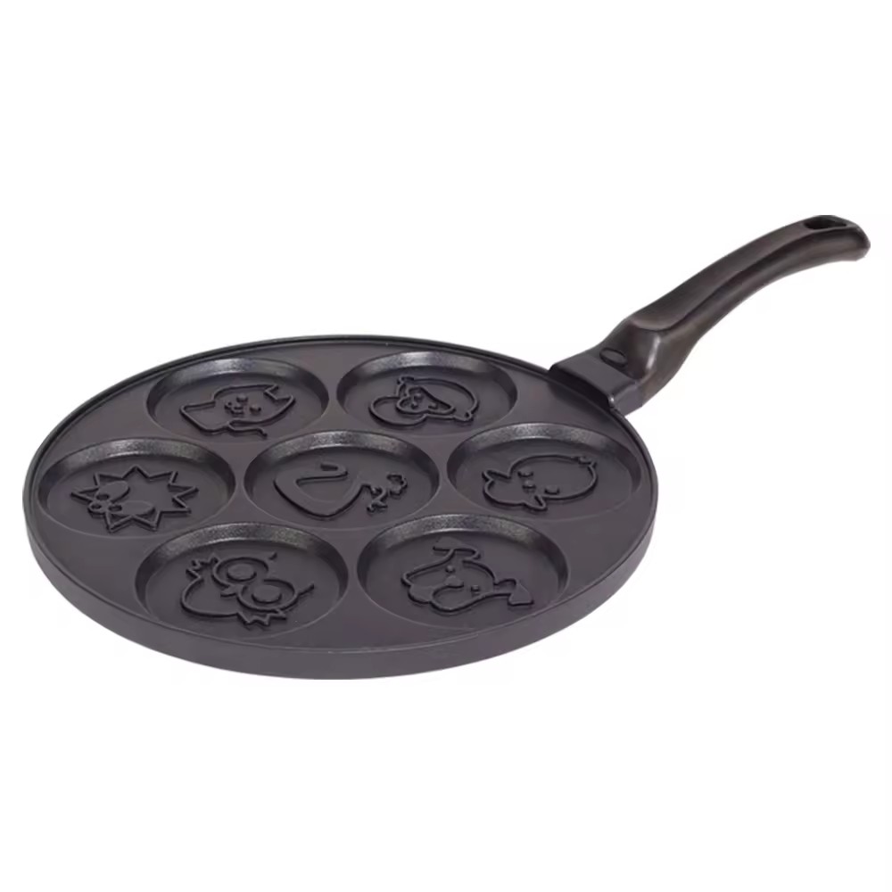 Honeycomb Air Marble Coating Fry Cast Iron Aluminium Grill Frying Pan