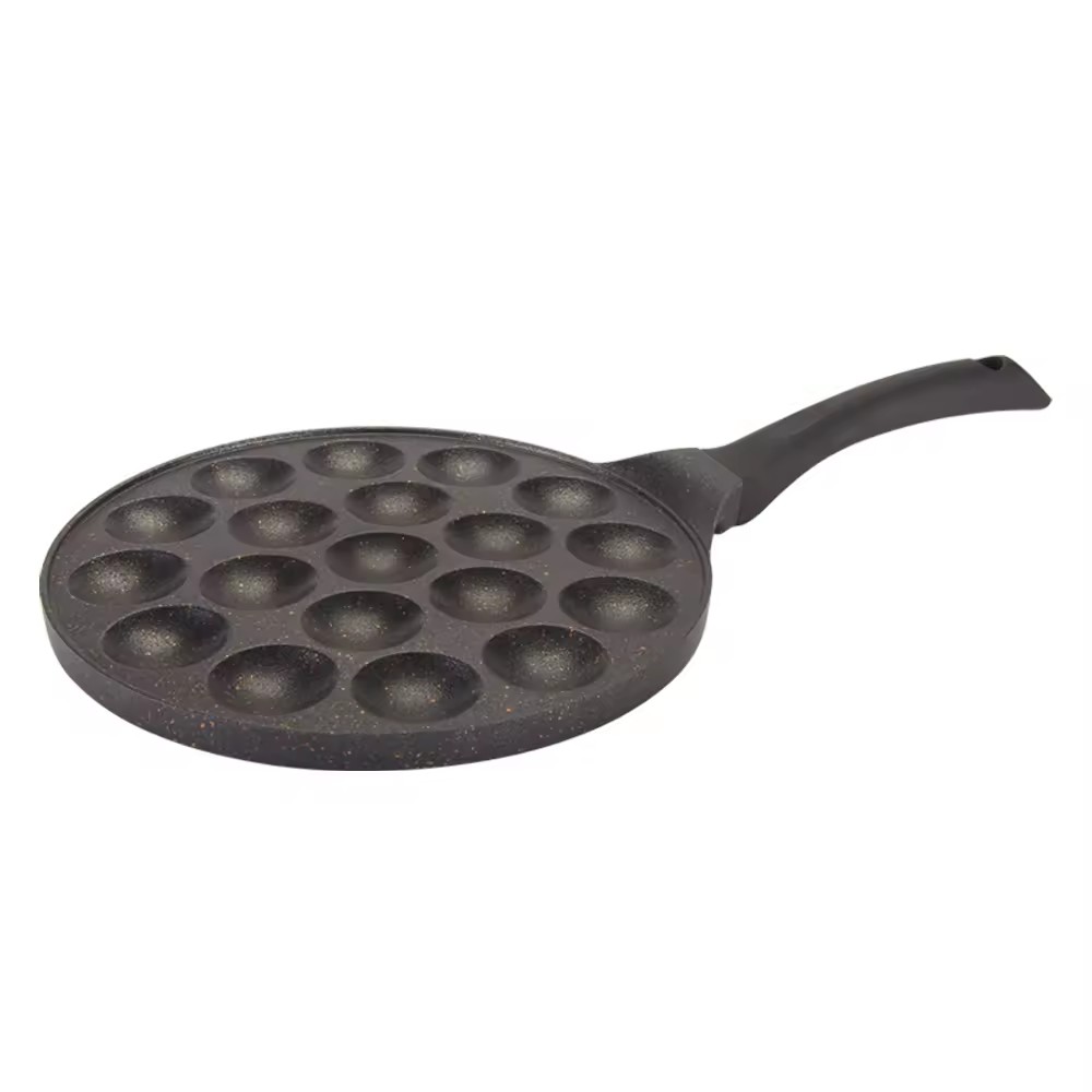 Mini Electric Heart Shaped Divided Cast Iron Aluminium Lid Frying Pan