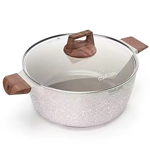 Cast Iron 26m 28cm 30cm Cooking Nonstick Aluminum Casserole Stockpot