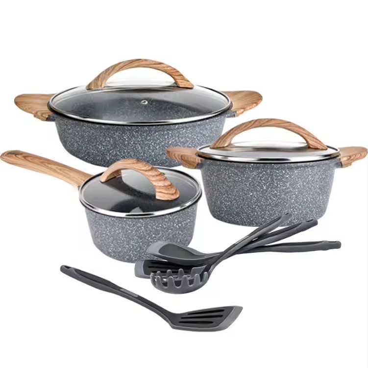 Modern Kitchen Pots and Pans Non Stick Cookware Sets