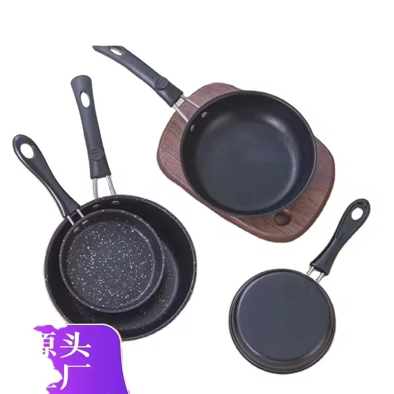 Eco customized logo dishwasher safe nonstick aluminum cookware frying pan sets