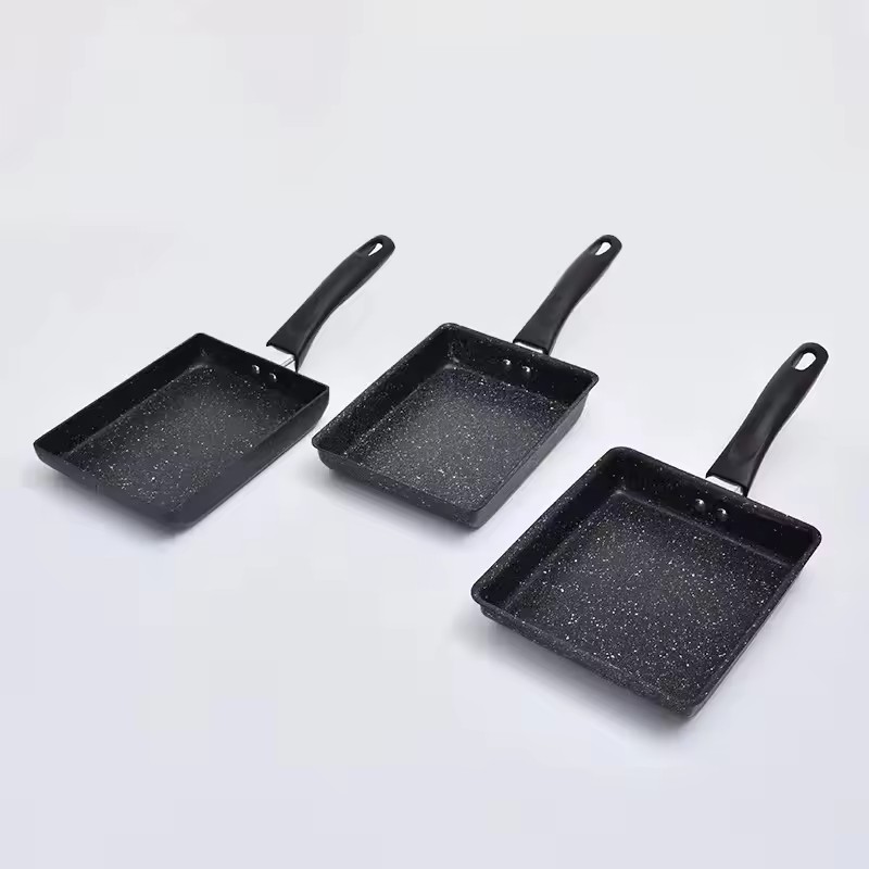 Ceramic grill pan with nonstick coating induction bottom cookware fry pan