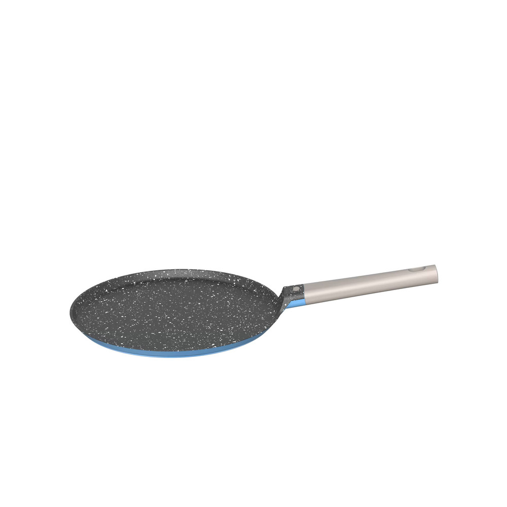 Leerpan Nature Serie 28cm Nonstick Marble Coating Cast Aluminum Pizza Pan Crepe Pan Pancake Pan with Stay-Cool Bakelite Handle