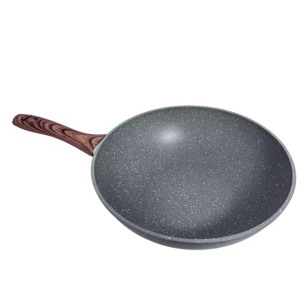 Home Kitchen Non-stick Woks Wok Aluminum Cooking Pan