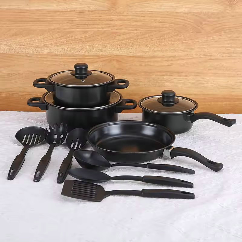 Cookware set household smokeless universal non stick kitchen soup pot kitchenware combination