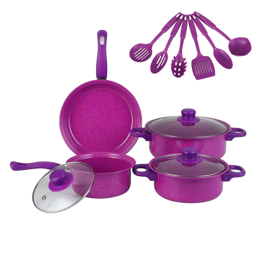 Cookware set household smokeless universal non stick kitchen soup pot kitchenware combination