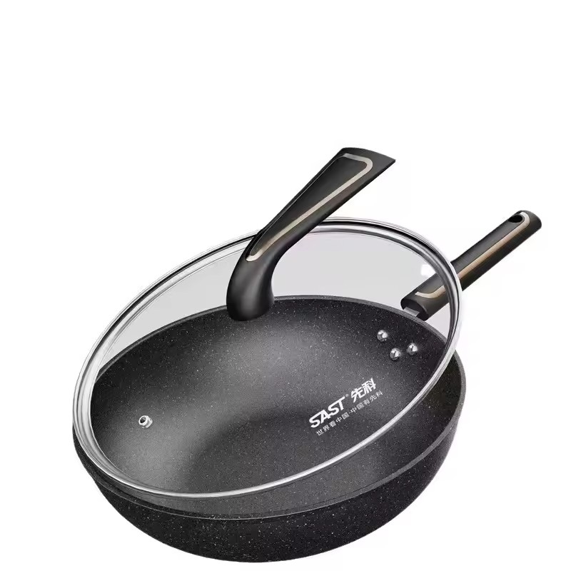 Fry Cooking Pot 32CM Household Multi functional Fry Pot