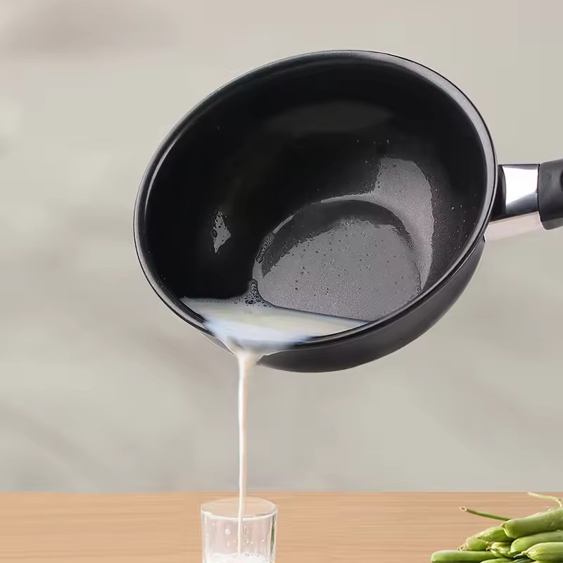 Mini milk non stick soup pot household stew Korean style instant noodles induction cooker refined iron baby food pot