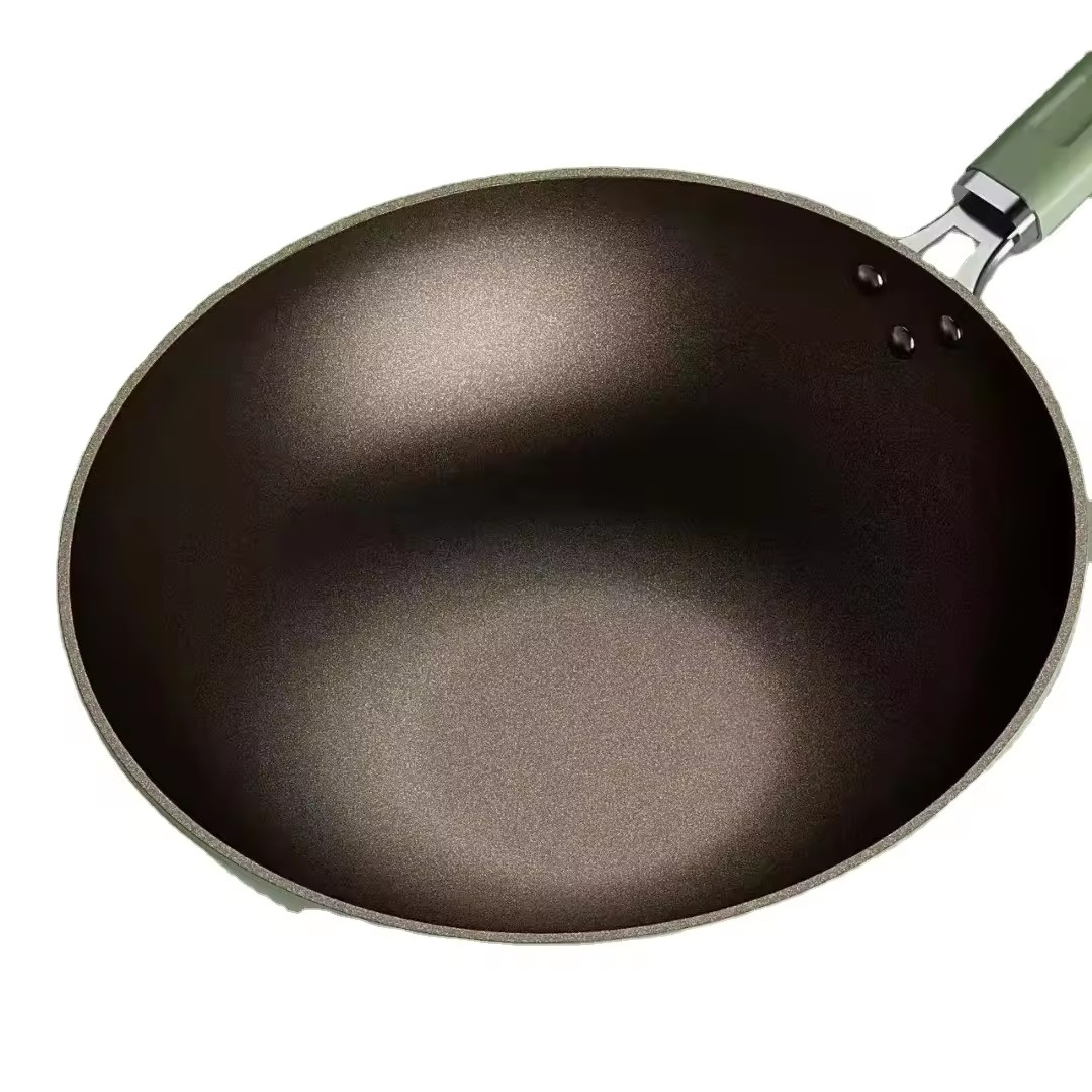 Titanium crystal non-stick wok shop activities anniversary holiday gift pot