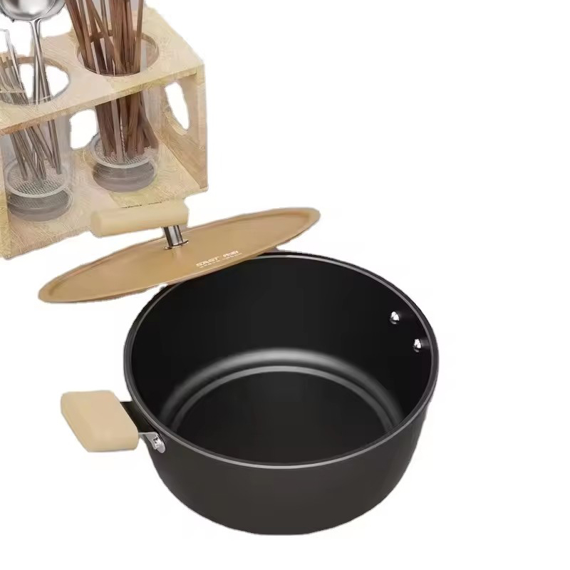 Multi functional Three Piece Set Pot Set Household Soup Frying Non stick Pot Fry Pot