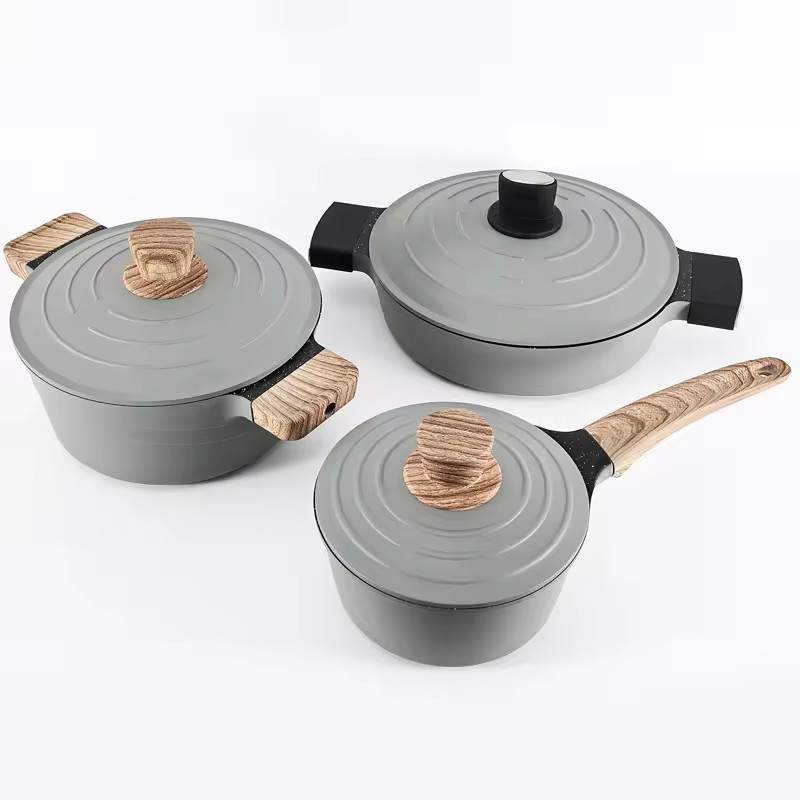 Kitchen Cooking Pot and Pan Nonstick Cookware Set