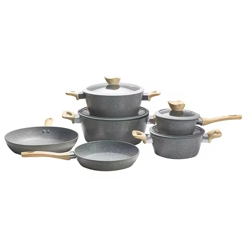 Kitchen ware aluminum nonstick stockpot frying pan sauce pan sets