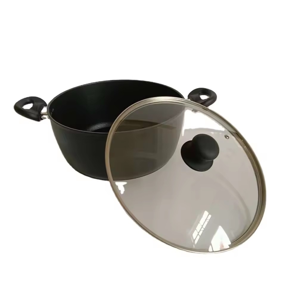 Nonstick Frying Pan Saucepan Casserole Aluminum Pots and Pans Cookware Set Soup port with glass lid