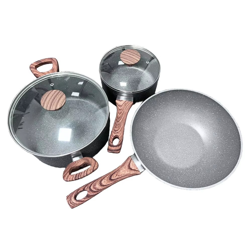 Good Price forged Aluminum Nonstick Kitchen Accessories Set Cookware Cooking Pots Set Cookware Set