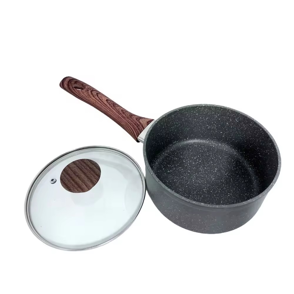 Aluminum Forged Marble Casserole Stone Non-stick Pot