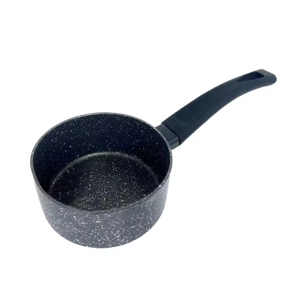 Forged Aluminium Non Stick Sauce Pan Milk Pot With Soft Touch Handle