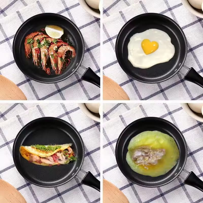 Food grade non stick pancake steak frying pan household induction cooker gas stove egg frying pan