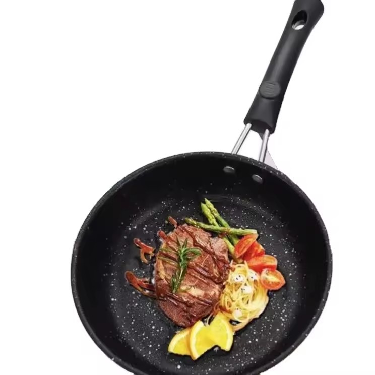 Food grade non stick pancake steak frying pan household induction cooker gas stove egg frying pan